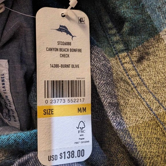 Tommy Bahama Multicolor Plaid Button Down Shirt - Picture 11 of 15